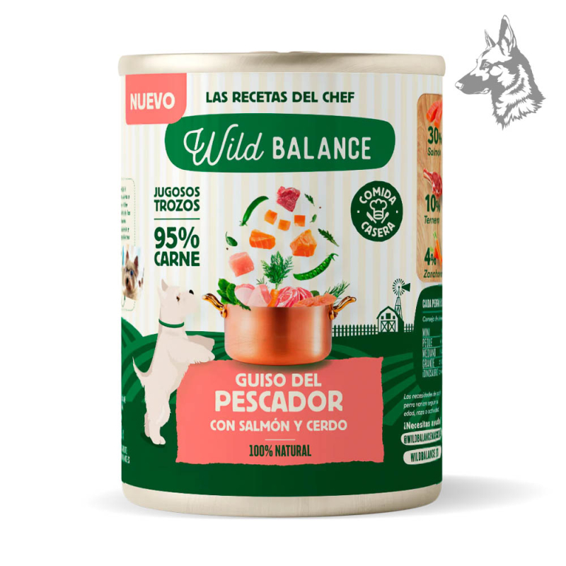 Wild Balance Lata Guiso del Pescador de Salmón y Cerdo