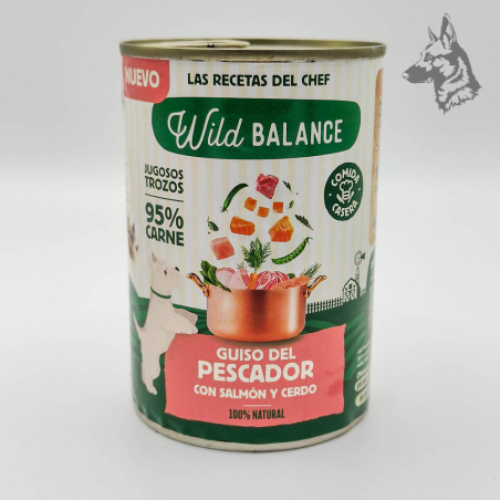 Wild Balance Lata Guiso del Pescador de Salmón y Cerdo