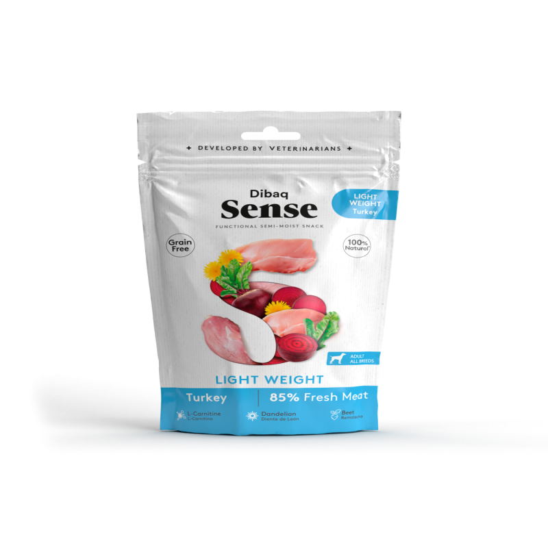 Dibaq Sense Light Weight Pavo Snack Semihúmedo