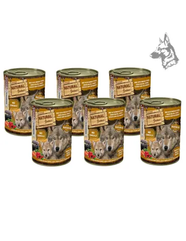 Natural Greatness Lata Vacuno y Cerdo Cachorros - comida húmeda, 400 g 2
