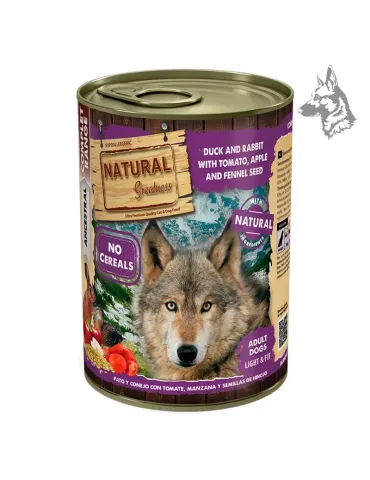 Natural Greatness Lata Pato y Conejo - comida húmeda, 400 g