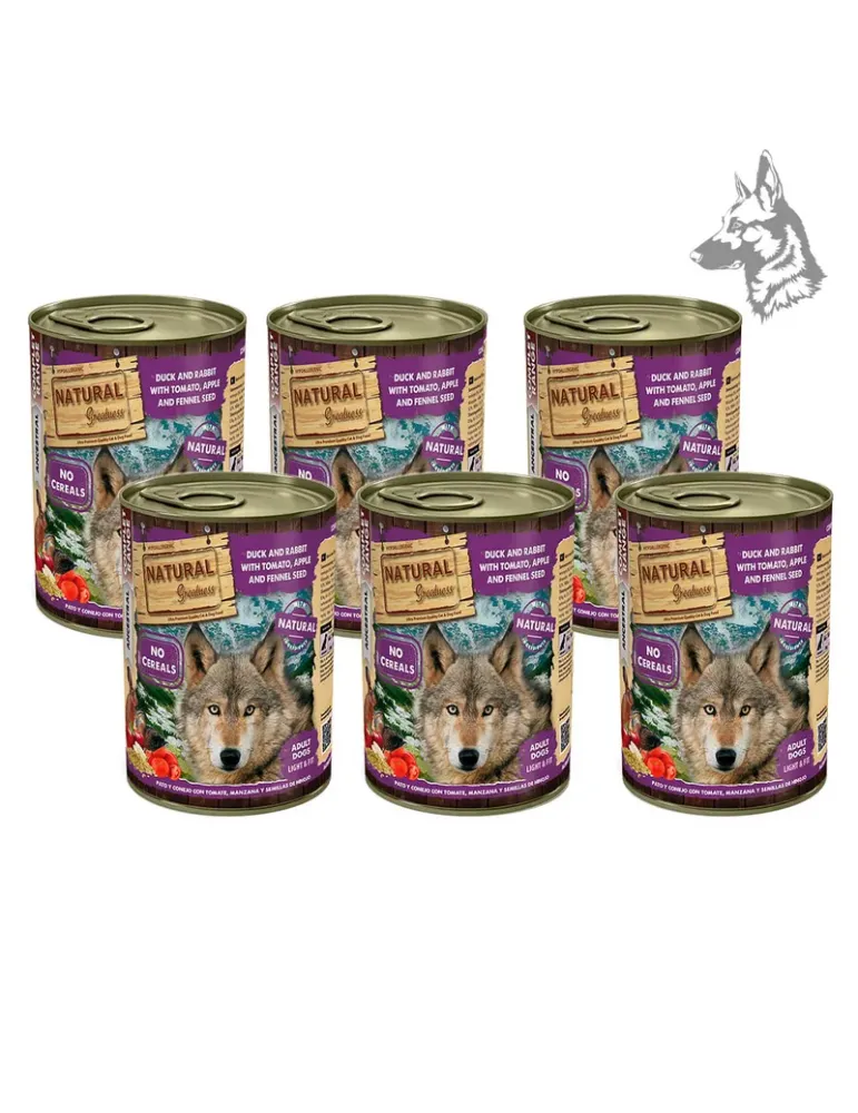Natural Greatness Lata Pato y Conejo - comida húmeda, 400 g