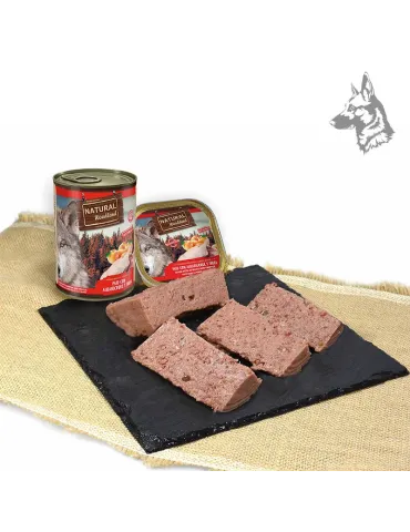 Natural Woodland pato con albaricoque y trufa — lata de comida húmeda de 400 g para perros adultos 2