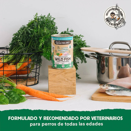 Pescado y Pavo BARF Wild Balance (recomendado por veterinarios) Alimento natural para perros formulado y recomendado por veterin
