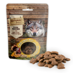 Galletas horneadas digestivas para perros Natural Greatness con carne de pavo, calabaza, boniato y quinoa, sin cereales, 100g 2