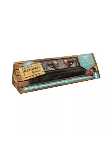 Sticks semihúmedos para perros Natural Greatness Articular, con carne fresca de pavo, glucosamina, condroitina y MSM, apoyo a la