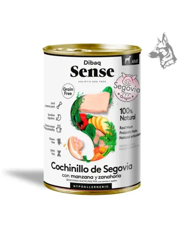 Dibaq Sense Cochinillo de Segovia, lata de comida húmeda sin cereales de 380 g