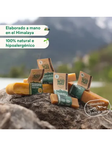 Mordedores naturales Wild Yaky para perros, en tamaños S, M, L y XL, elaborados con leche de yak, larga duración y ricos en prot 2
