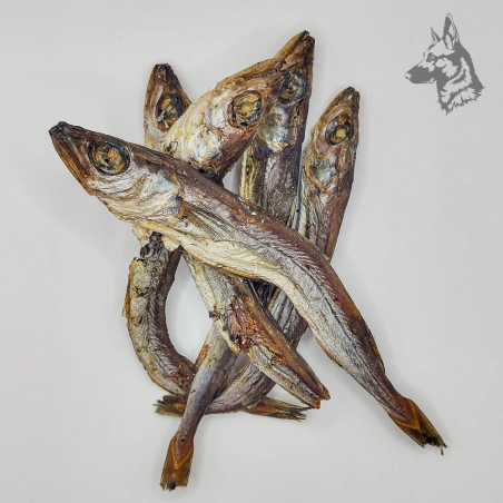 Pescado seco de calidad premium, ideal para complementar la alimentación de tu mascota con un extra de nutrientes esenciales.