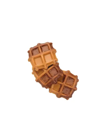 Snack para perros en forma de gofre glaseado, 35g, golosina divertida y sabrosa para premiar a tu mascota