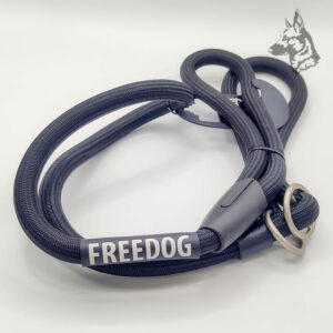 Correa/collar o "correa lazo" Freedog con diseño de cuerda redonda, ligeras, resistentes y equipadas con cierre ajustable, ideales para paseos cómodos y seguros con tu perro.