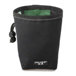 Bolsa porta premios Julius K9 con clip y cordón ajustable – Práctica bolsa de recompensas para perros, perfecta para sesiones de adiestramiento. Diseño compacto y resistente, con clip para sujetar al cinturón y cordón ajustable para un acceso rápido a los premios.